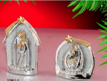 Cargar imagen en el visor de la galería, Sagrada Familia Nacimiento baño plata