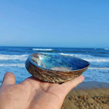 Cargar imagen en el visor de la galería, Cruz en acero y Nacar abulón