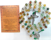 Cargar imagen en el visor de la galería, Rosario Acero y Piedras Preciosas. Cristo de san Benito