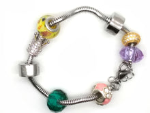 Cargar imagen en el visor de la galería, Pulsera san Benito y san Miguel con accesorios, compatible Pandora