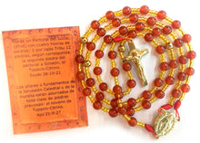 Cargar imagen en el visor de la galería, Rosario Acero y Piedras Preciosas. Cristo de san Benito