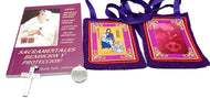 Escapulario Últimos... Bordado, Morado Marie Julie Jahenny