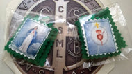 Escapulario Verde pequeño 4,5 x 4 cm