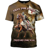 Camiseta manga corta, Ora por Paz, Cruzado
