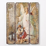 Angel de la Guarda, Cuadro Sobre Madera
