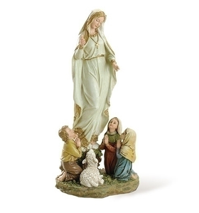 Virgen de Fatima con pastorcitos