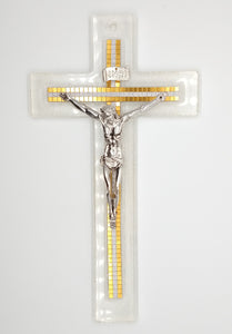 Cristo Cristal de Murano y Plata