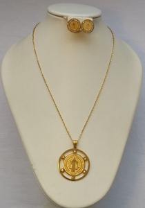 Juego san Benito con Zircones y aretes