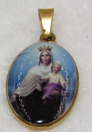 Medalla acero Escapulario virgen del carmen