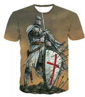 Camiseta manga corta, Caballero Rosario, Cruzado