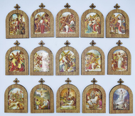 Viacrucis Mini Sobre Madera