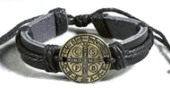 Pulsera en Cuero Negro
