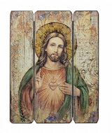 Corazon de Jesus, Cuadro Sobre Madera