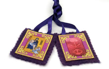 Cargar imagen en el visor de la galería, Purple Scapular of Marie Julie Jahenny. Benediction and Protection
